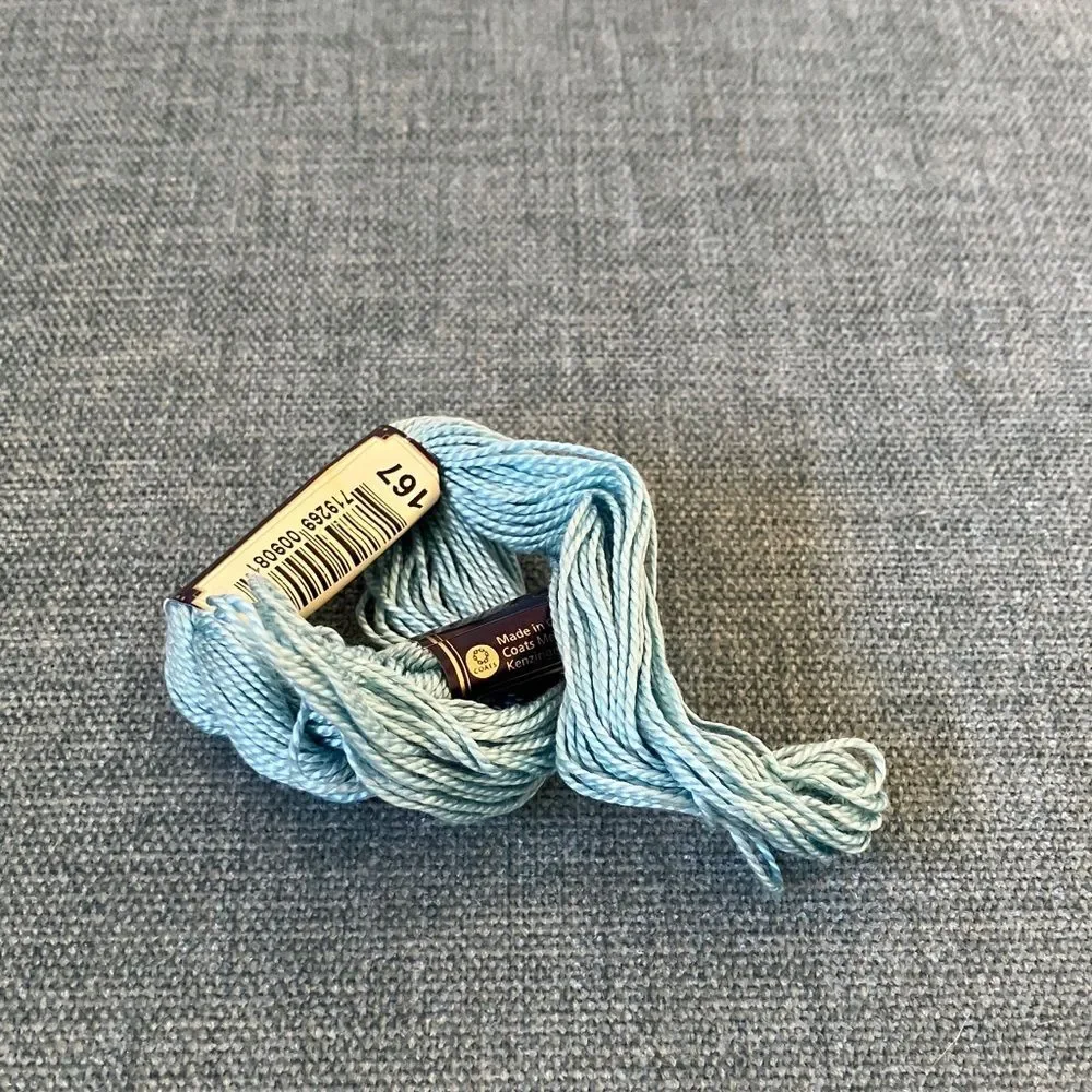Blue Needlepoint Thread Yarn